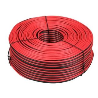 CB - Luidsprekerkabel 2x1,5mm² - 100 meter rood/zwart