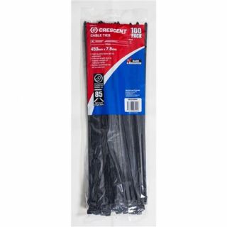 Crescent - Kabelbinders (ty-rap) zwart 450x7.6mm, 100-st.