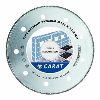 Carat - Diamantzaag Galvano PREMIUM D=125x22,23mm