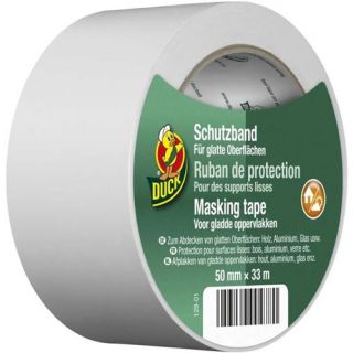 Duck - PVC-Maskingtape glad 50mm x 33m, wit