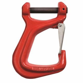 Gaffel hijsbandhaak met klep - 2t.
