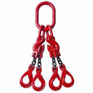 4-sprong 10 mm x 2 meter - Veiligheidshaak en inkorthaak