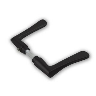 DX - Deurkrukset type 336 deurdikte 40mm zwart