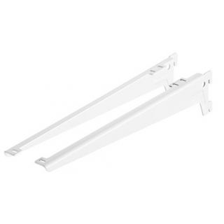 DX - Hoeksteun 180mm wit gelakt