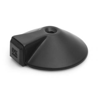 DX - Deurstopper V met zijbuffer 85x26mm RVS zwart