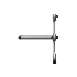 DX - Paniekbalk 3punts boven/rechts 1200mm zilver