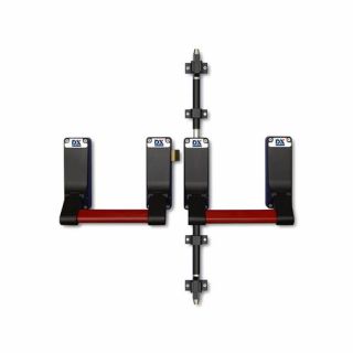 DX - Paniekopener 1 en 2-puntssluiting rood-zwart