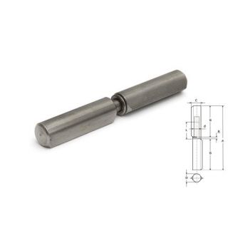 DX - Aanlaspaumelle RVS pen & ring 040x10mm