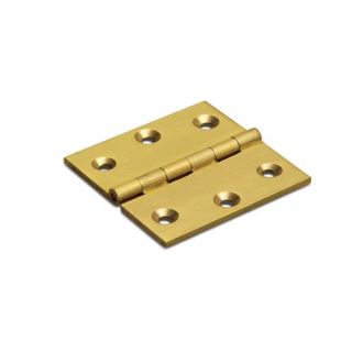 DX - Smalscharnier 50x50x2mm vaste pen messing