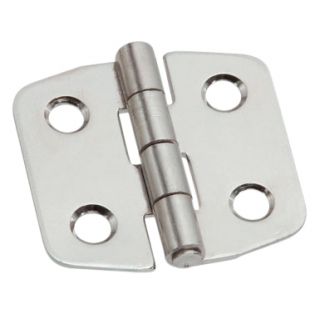 DX - Klepscharnier 40x42x1.5mm vaste pen RVS