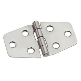 DX - Klepscharnier 40x70x1.5mm vaste pen RVS