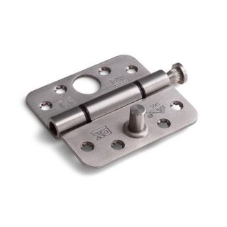 DX - Glijlagerscharnier 3mm, 89X89mm RVS geborsteld