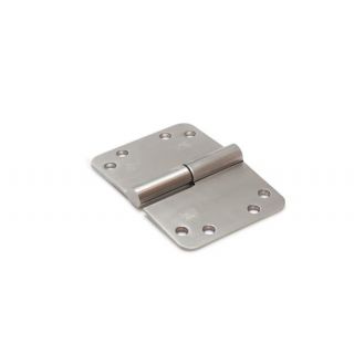 DX - Kogelstiftpaumelle 125x89mm RVS geborsteld, rechts