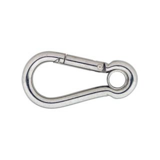 DX - Karabijnhaak met kous 120x11mm RVS AISI 316