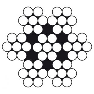 DX - Staalkabel 7x7 1mm rol 100 mtr. RVS AISI 316