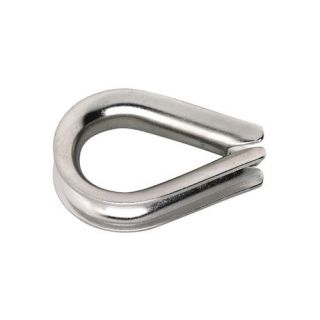 DX - Staaldraadkous 4-5mm RVS AISI 316 per st. gelabeld