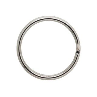 DX - Sleutelring 18mm vernikkeld