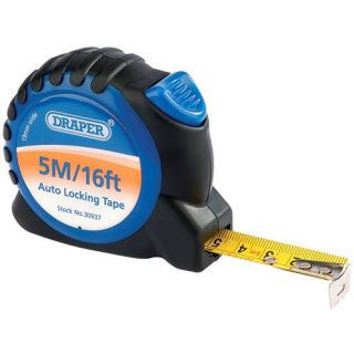 Draper - Rolmeter met autolock mm + Inch, 5mtr. 16ft.