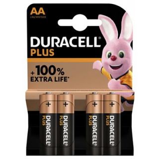 Duracell - Alkaline batterij PLUS, AA (4-stuks)
