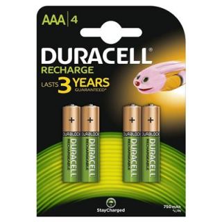 Duracell - Oplaadbare batterij PLUS, AAA (4-stuks)