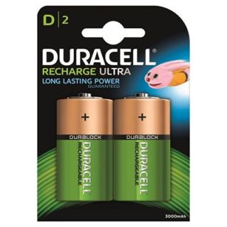 Duracell - Oplaadbare batterij ULTRA, D (2-stuks)