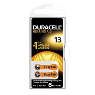 Duracell - Knoopcel voor gehoorapparaten, AID 13 (6-stuks)