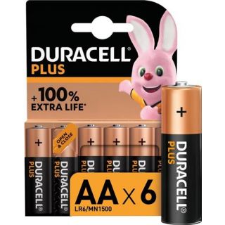 Duracell - Alkaline batterij PLUS, AA (6-stuks)