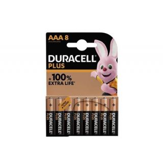 Duracell - Alkaline batterij PLUS, AAA (8-stuks)