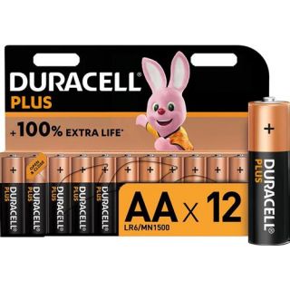 Duracell - Alkaline batterij PLUS, AA (12-stuks)