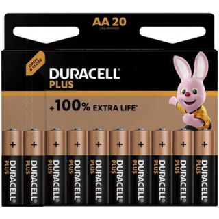 Duracell - Alkaline batterij PLUS, AA (20-stuks)