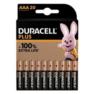 Duracell - Alkaline batterij PLUS, AAA (20-stuks)