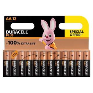 Duracell - Alkaline batterij PLUS, AA (12-stuks)
