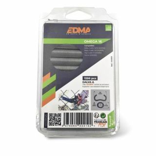 Edma - Krammen "Omega 16" galvaniseerd 1250-stuks