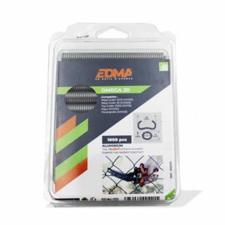 Edma - Krammen "Omega 20" aluminium 1000-stuks
