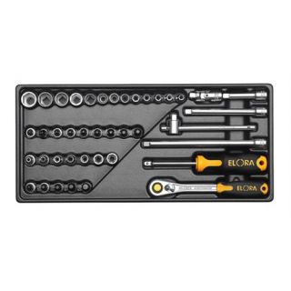 Elora - MS-50 - 1/4" Doppenset, 40-dlg.