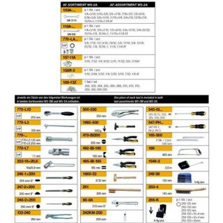 Elora - WS-2A - Werkplaatsset inch, 89-dlg.