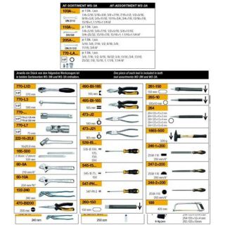 Elora - WS-3A - Werkplaatsset inch, 79-dlg.