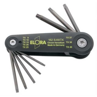 Elora - 162S-KKTX - Stiftsleutelset Torx in houder, 8-dlg