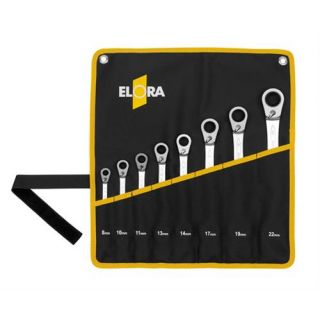 Elora - 204J-S8MT - Steek/ringratelsleutel, 8-dlg