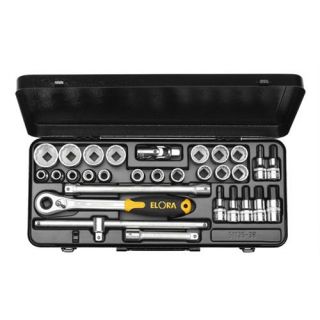 Elora - 771-OKLIMK - 1/2" Doppenset 6-kant + Inbus, 30-dlg