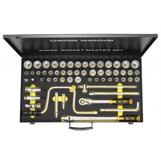 Elora - 771-LSSMF - 1/2" Doppenset 6-kant, 57-dlg