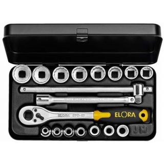 Elora - 870-JMU - 3/8" Doppenset 12-kant, 18-dlg