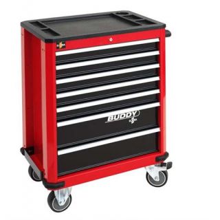 Elora - 1210-LROT - Gereedschapwagen BUDDY, rood/zwart