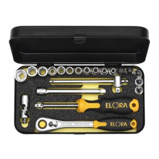 Elora - 1400-IMU - 1/4" Doppenset 6-kant, 21-dlg