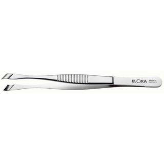 Elora - 5130-ST - RVS Pincet met holle schuine bek, 145mm