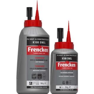 Frencken - PU Constructielijm K100 SNEL, 250gr.