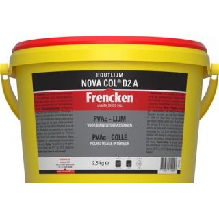Frencken - Houtlijm NovaCol D2 A, 2,5Kg.