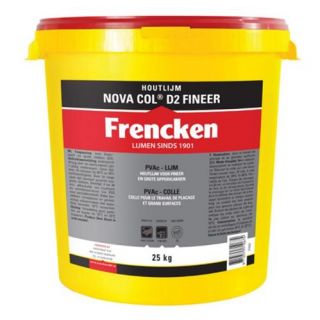 Frencken - Houtlijm NovaCol D2 Fineer, 25Kg.