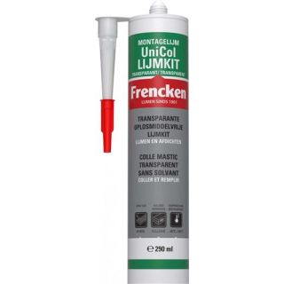 Frencken - Unicol lijmkit transparant, 290ml.