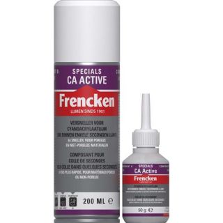 Frencken - Secondelijm met activator CA Active, 50gr.+200ml.